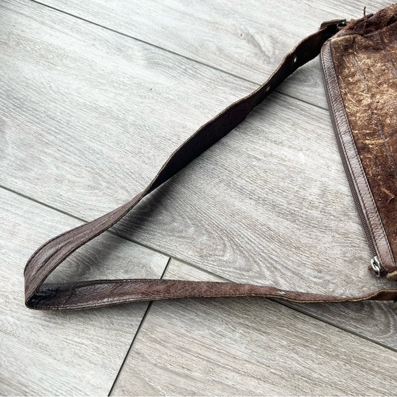 The Trend Italian Leather Animal Skin Mini Duffel Bag - Picture 12 of 16